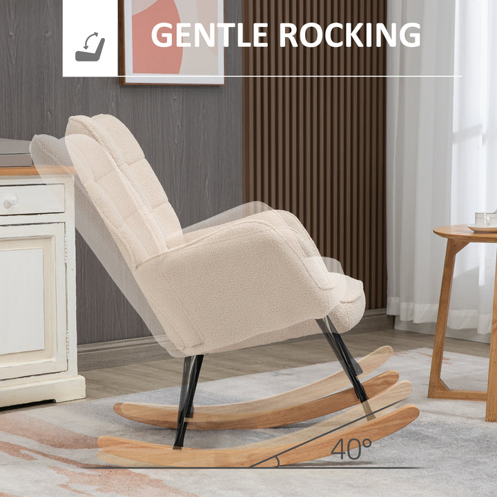 Wingback Rocking Chair for Nursing