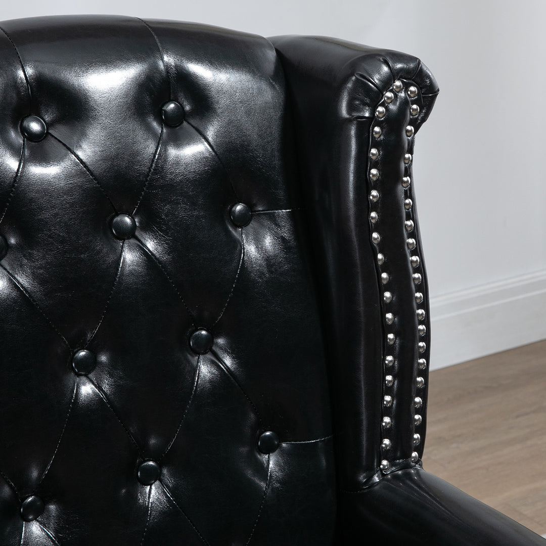 Chesterfield-style Wingback Accent Chair