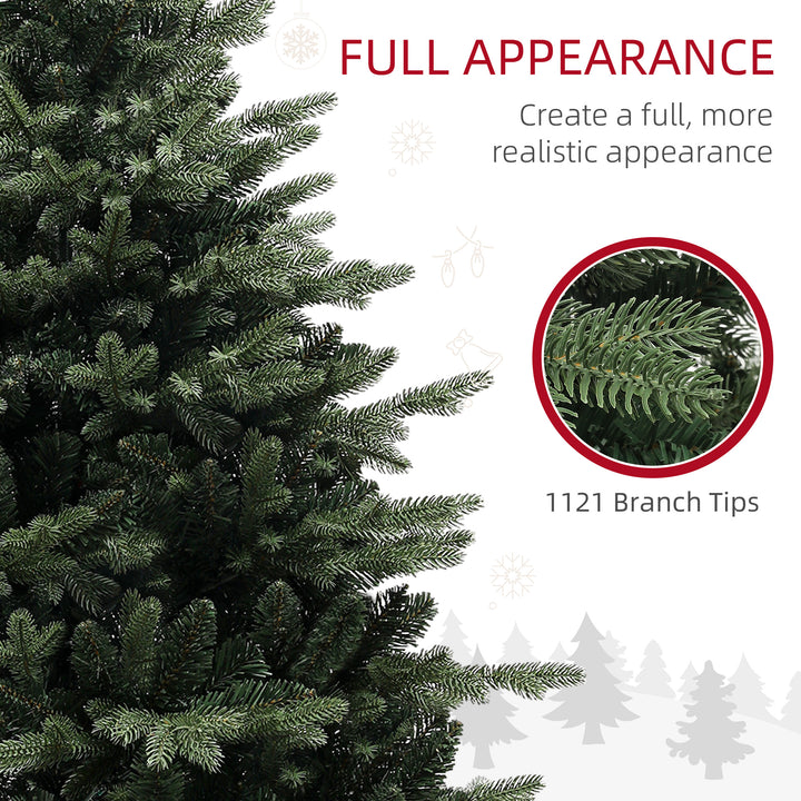 5ft Artificial Spurce Christmas Tree with 1121 Branch Tips and Foldable Steel Base