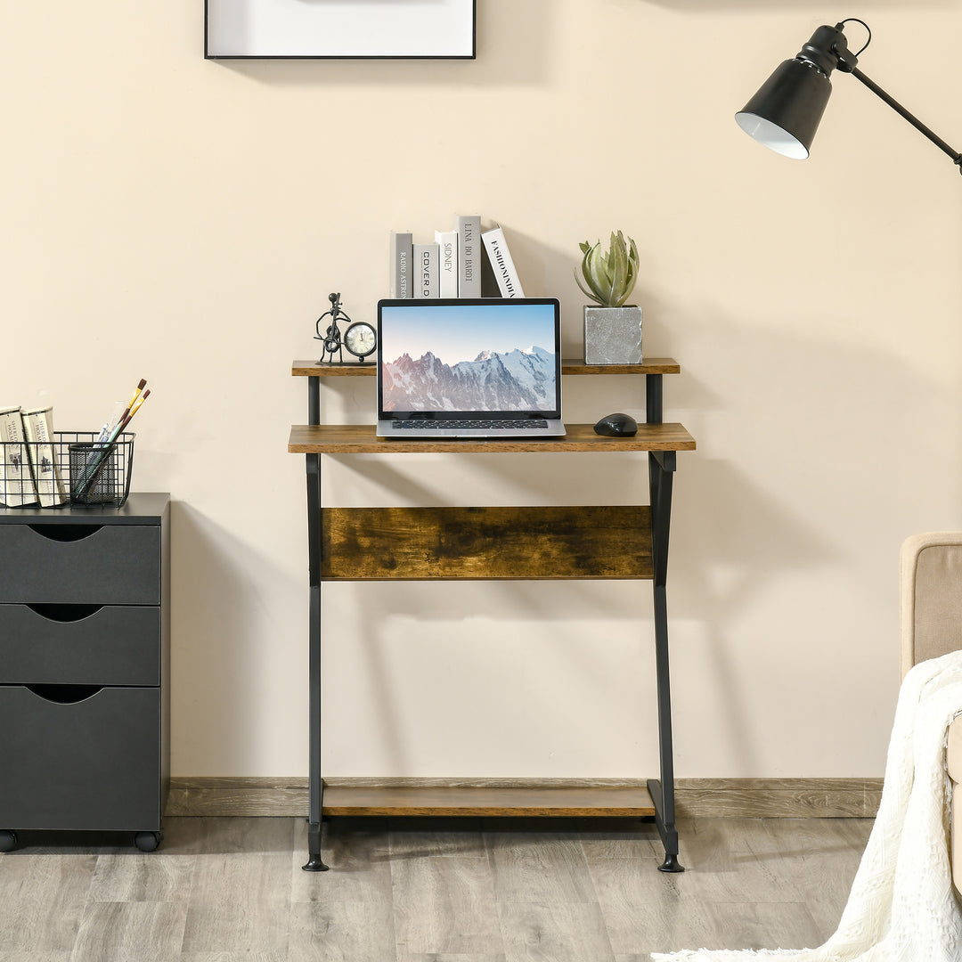 Computer Table with Monitor Shelf & Storage