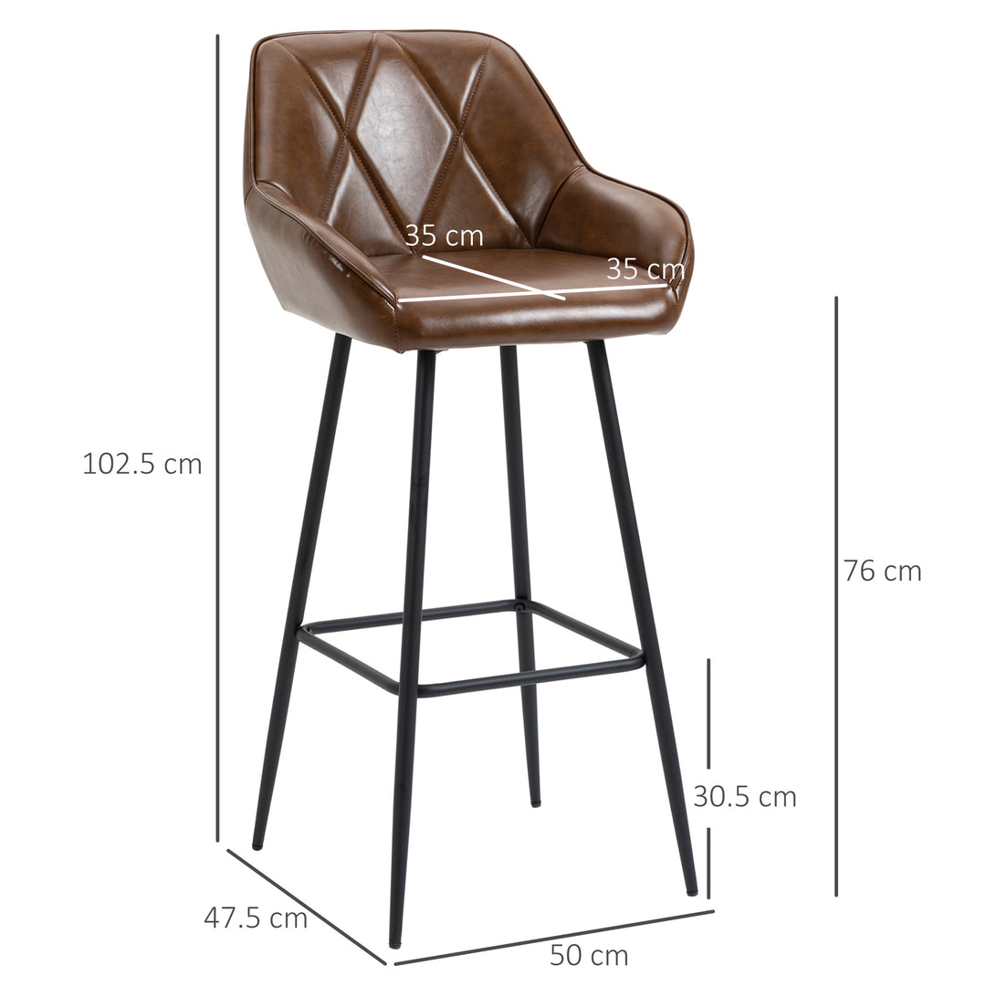 Retro Bar Stools Set of 2