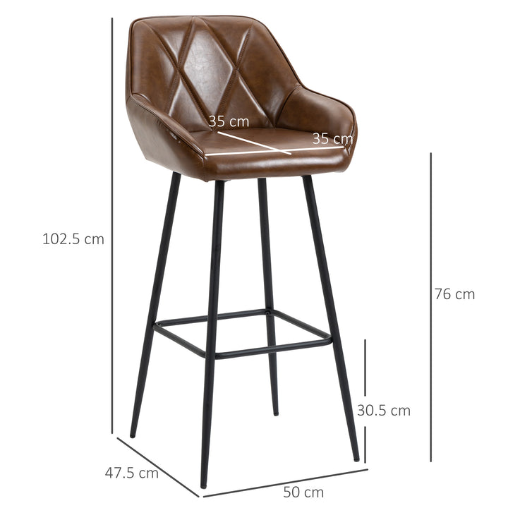 Retro Bar Stools Set of 2