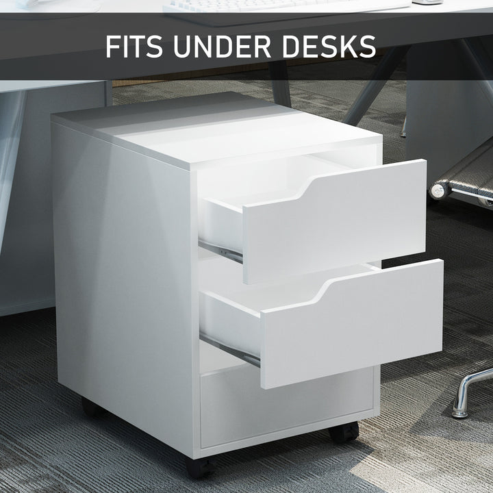 3 Drawer Mobile File Cabinet