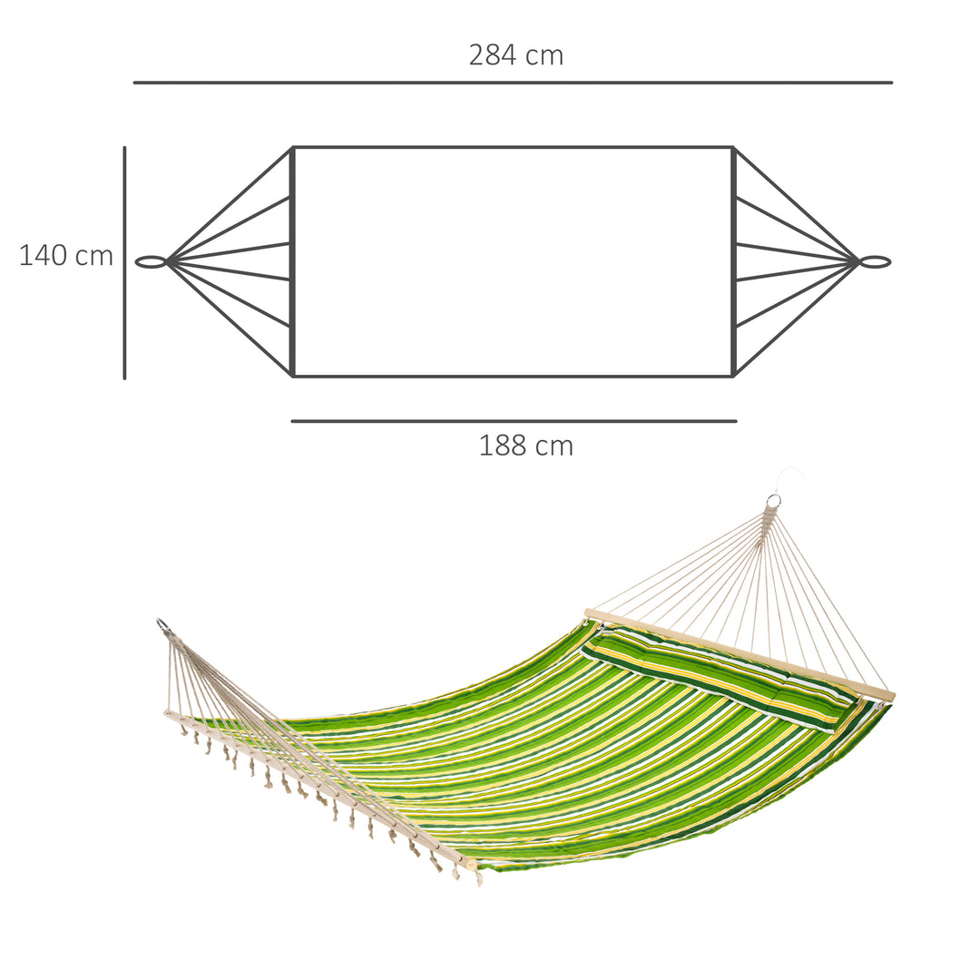 Striped Hammock with Pillow