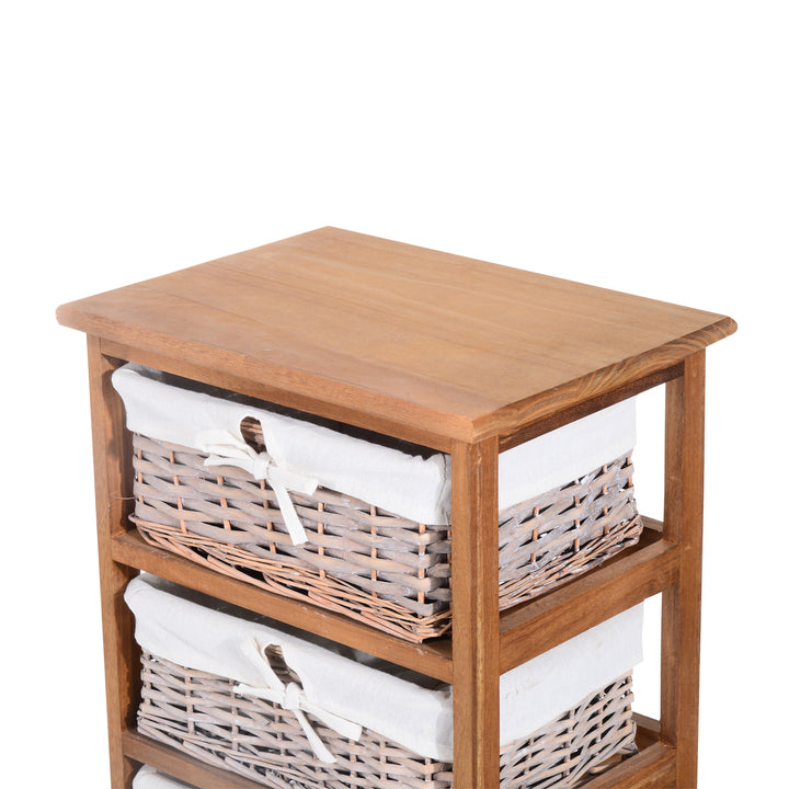 Wicker Basket Dresser