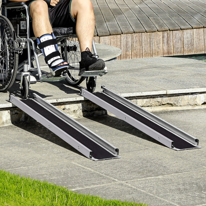 2PCS Telescopic Wheelchair Ramp