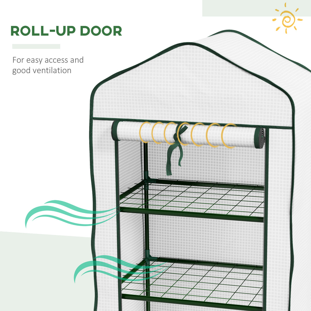 Three-Tier Mini Greenhouse - White