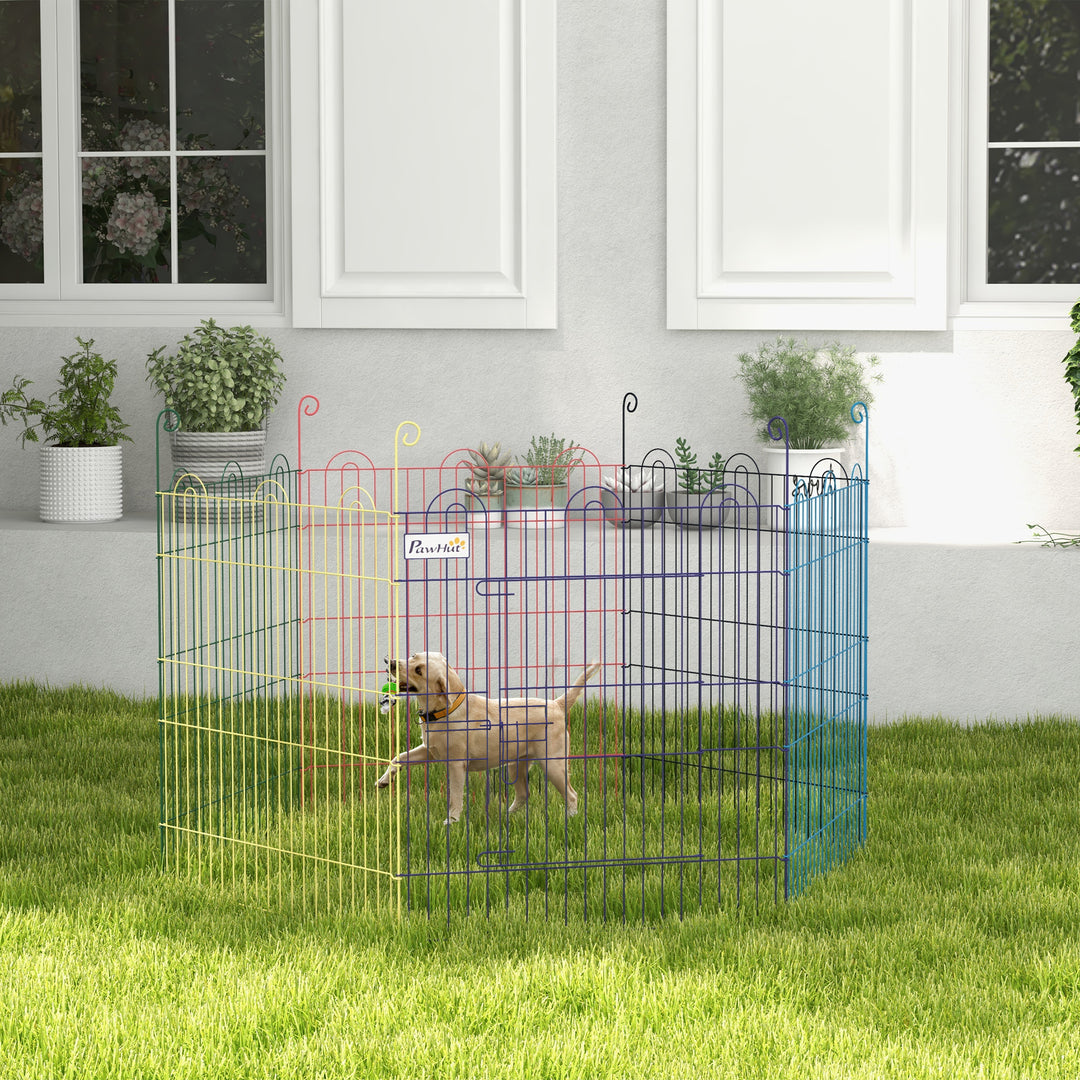 Pet Playpen: Six-Panel Crate with Door