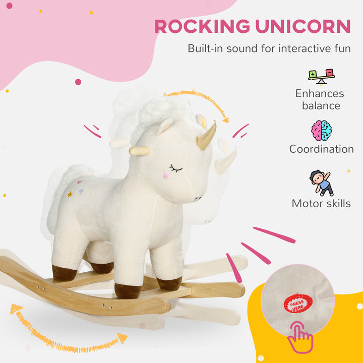 Rocking Horse with Unicorn Design