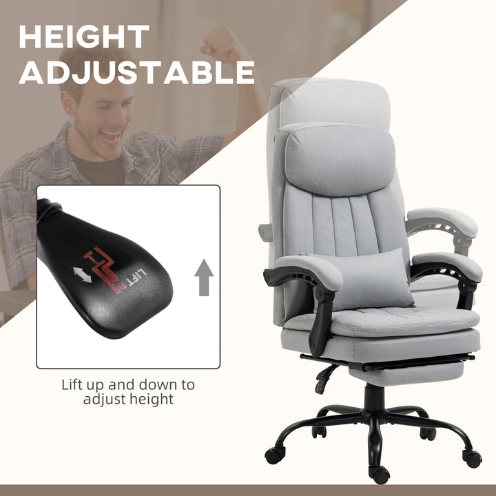 Vinsetto Massage and Heat Office Chair, Grey