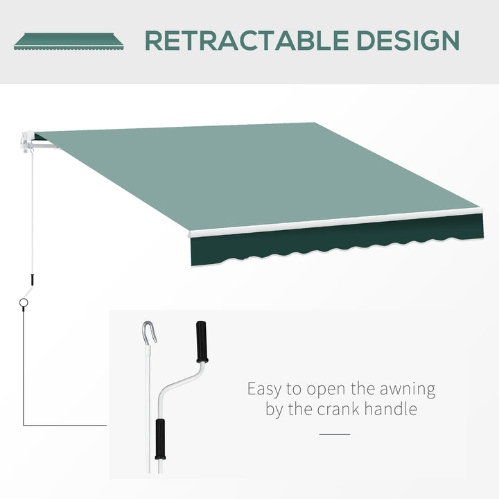 Manual Retractable Garden Patio Awning