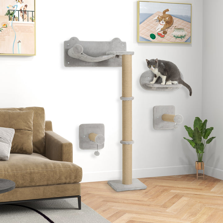 Cat Shelves w/ Scratching Post