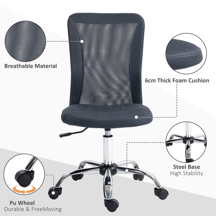 Vinsetto Mesh Office Chair, Dark Grey