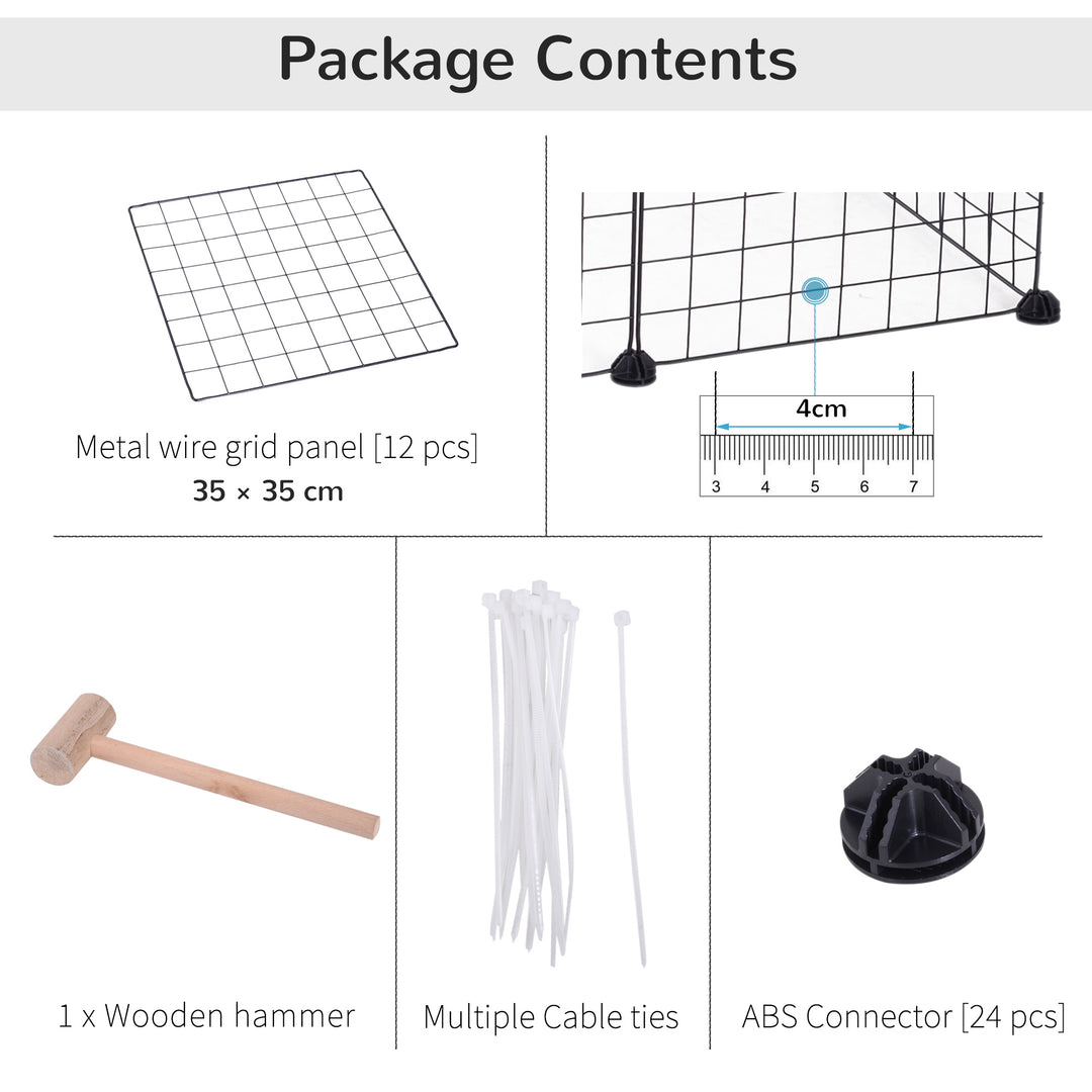 Modular Pet Enclosure: Secure & Spacious Metal Playpen for Furry Friends