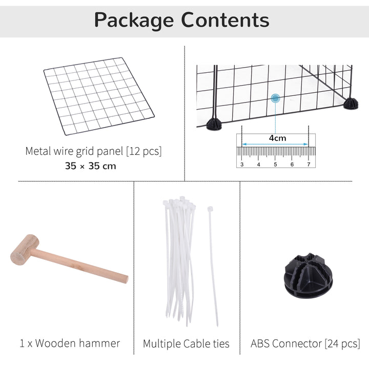 Modular Pet Enclosure: Secure & Spacious Metal Playpen for Furry Friends