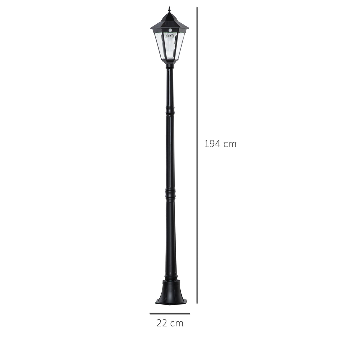 1.9M Garden Lamp Post Light