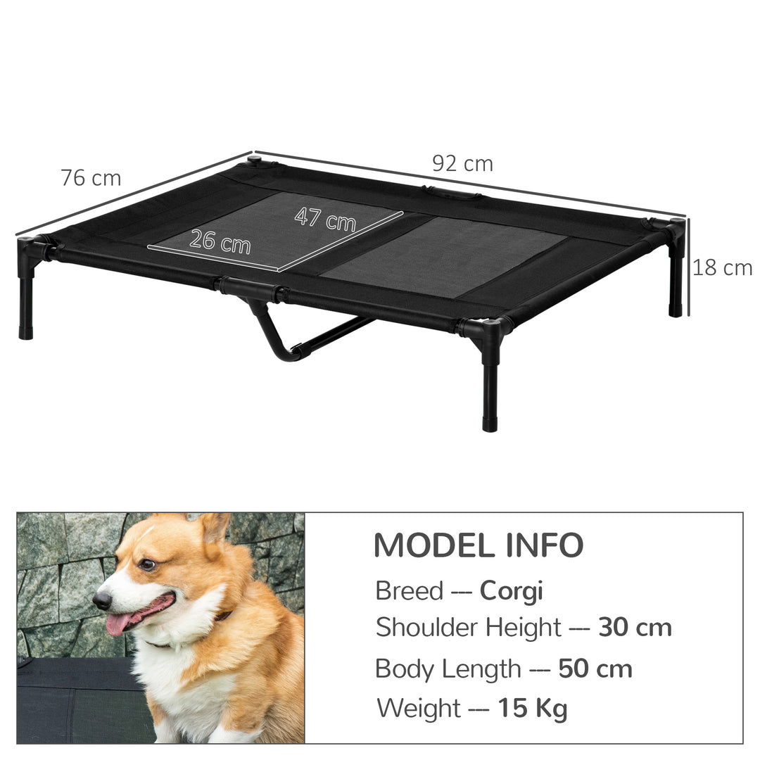 Large Raised Dog Bed – Elevated Cooling Pet Cot