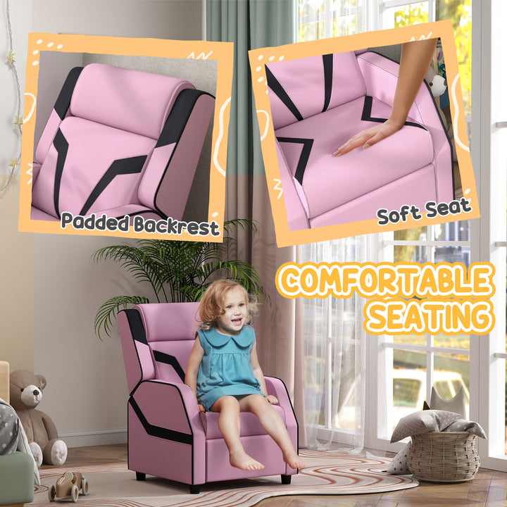 2 in 1 Kids Chair Recliner with Backrest