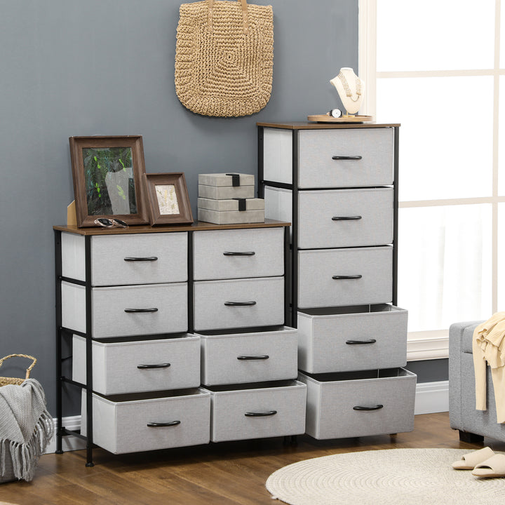 Bedroom Dresser with 5 Fabric Drawers