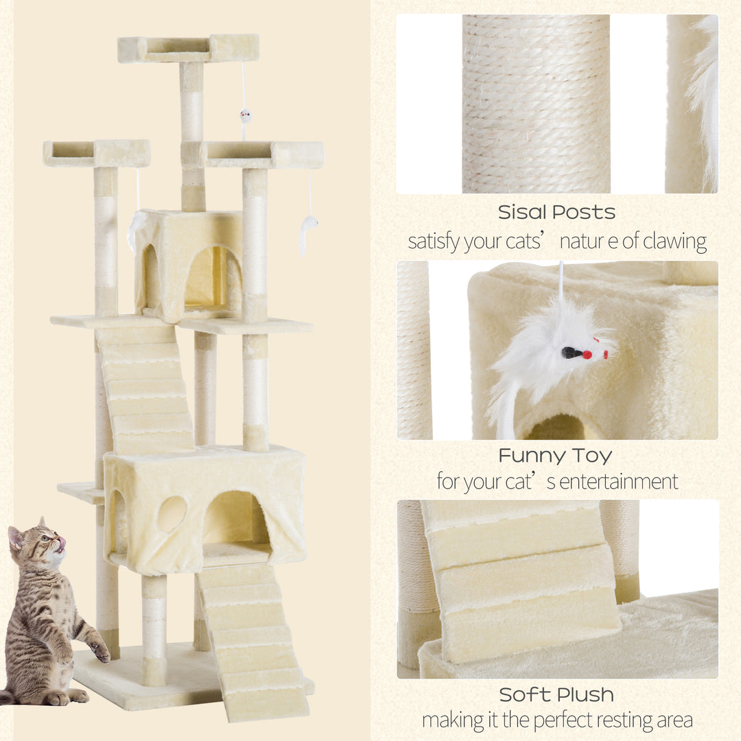 Multi Level Cat Tower with Sisal Posts