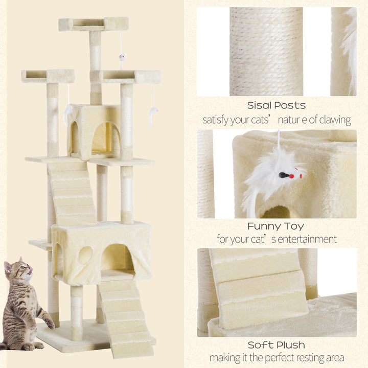 Multi Level Cat Tower with Sisal Posts