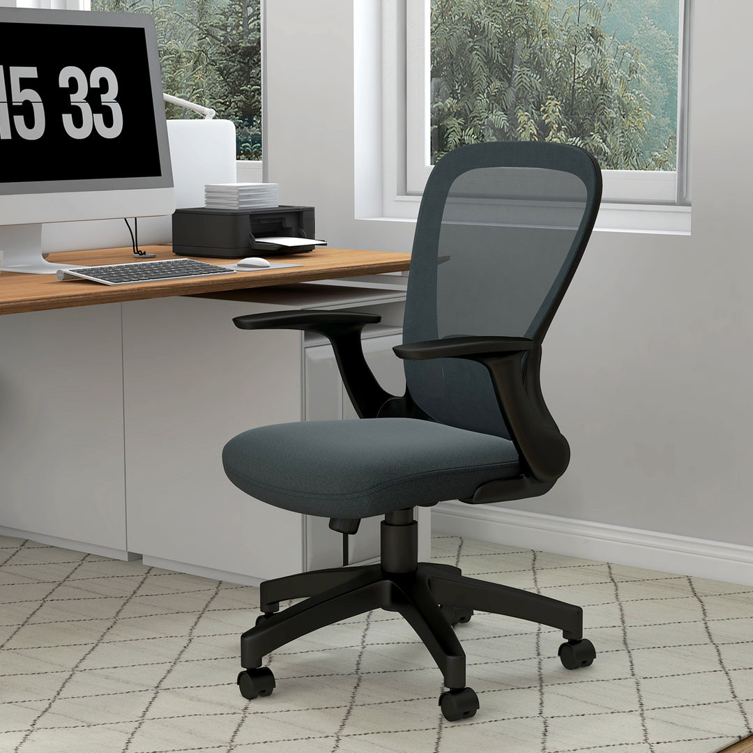 Vinsetto Ergonomic Mesh Desk Chair, Grey