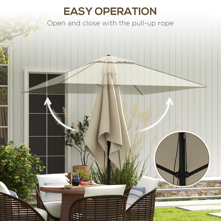 Waterproof Garden Parasol: Patio Umbrella with Vented Canopy