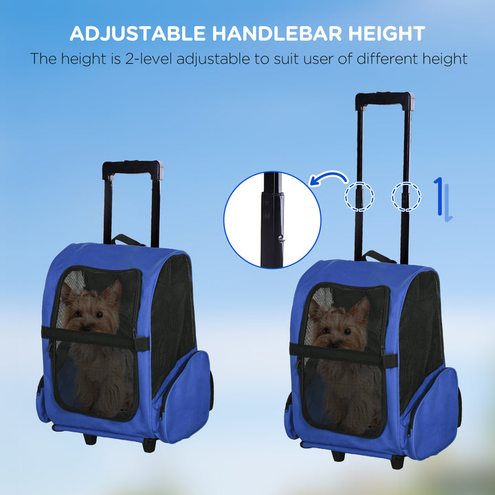 Portable Pet Carrier Backpack with Trolley