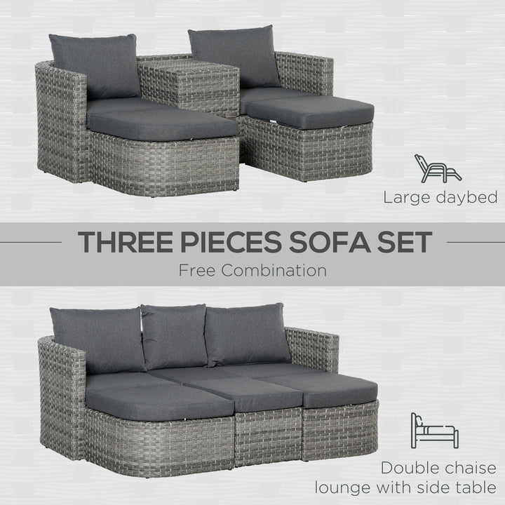 5-Seater Outdoor PE Rattan Sofa Set