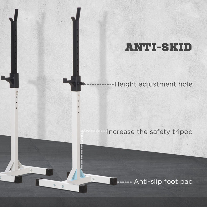 Heavy Duty Weight Bar Barbell Squat Stand Barbell Rack Spotter