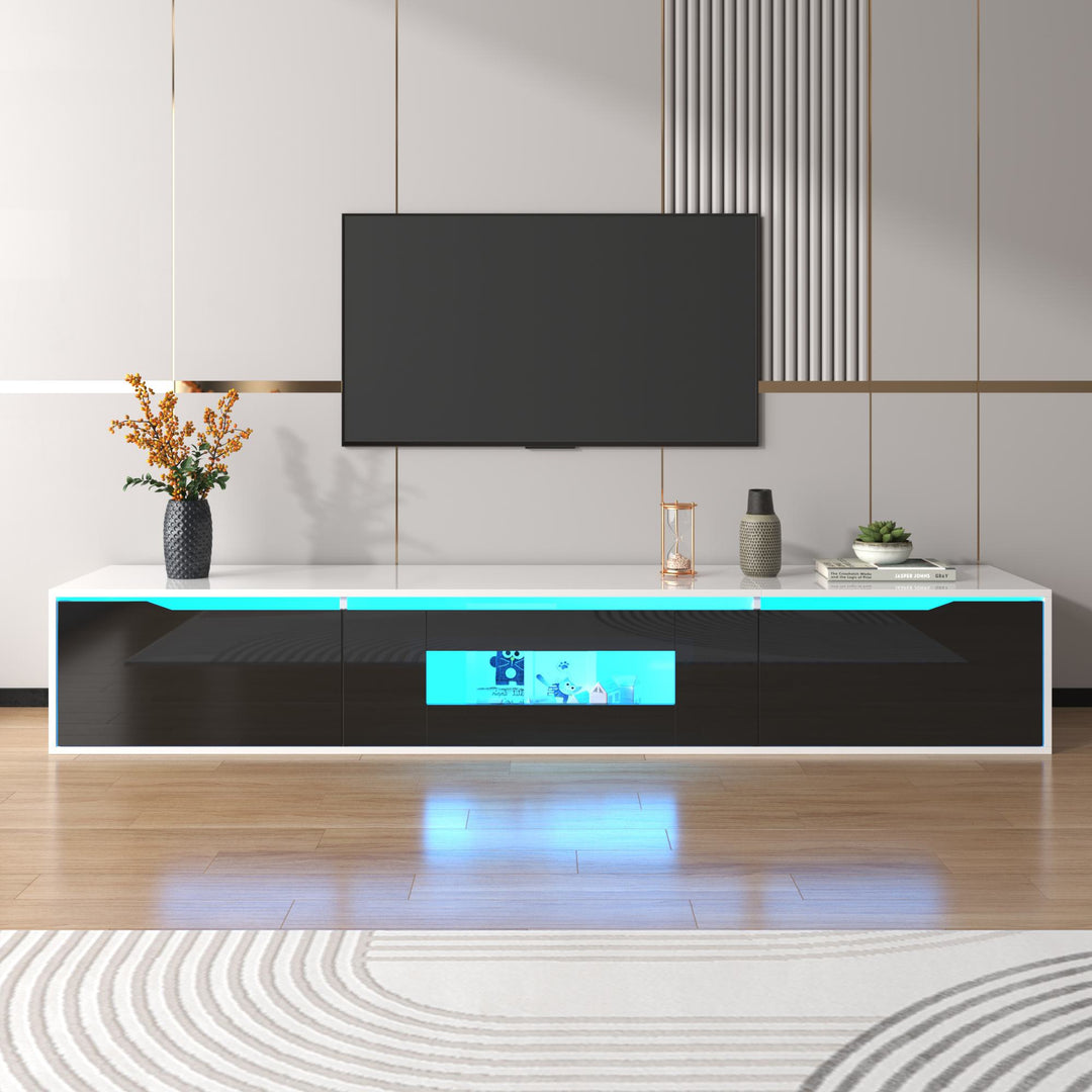 Floating TV Stand with LED Lights