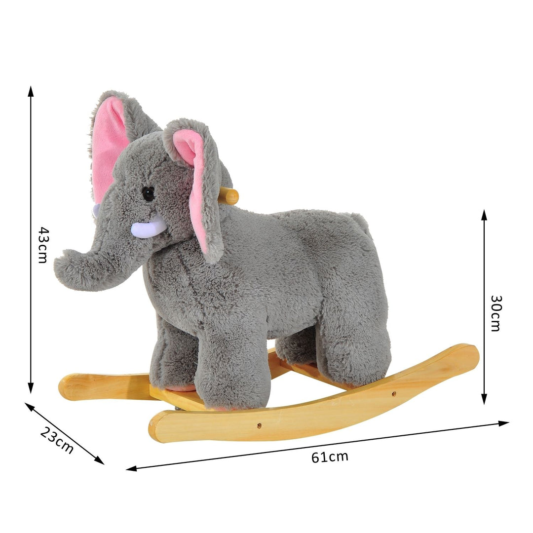 Plush Elephant Rocking Horse for Kids