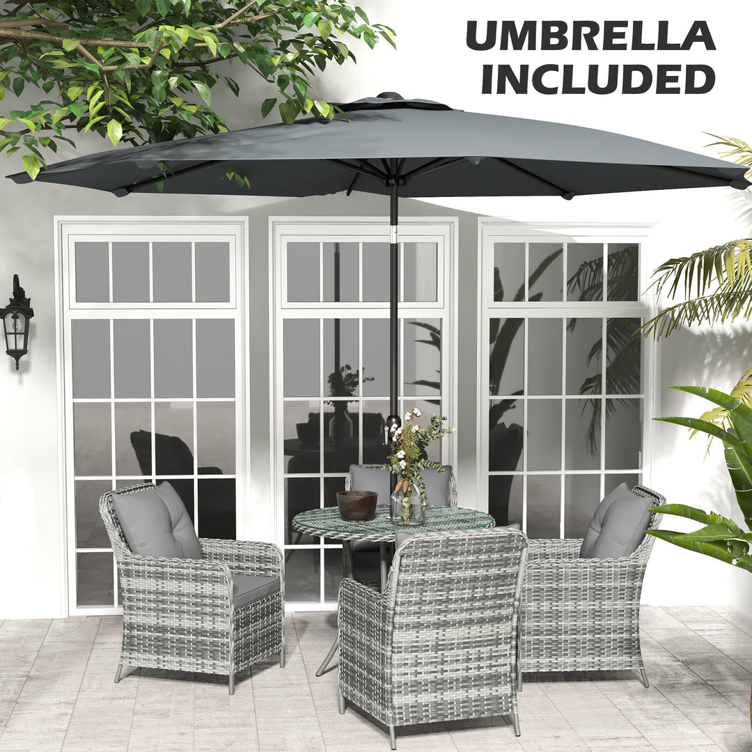 6 Pieces Garden Dining Set