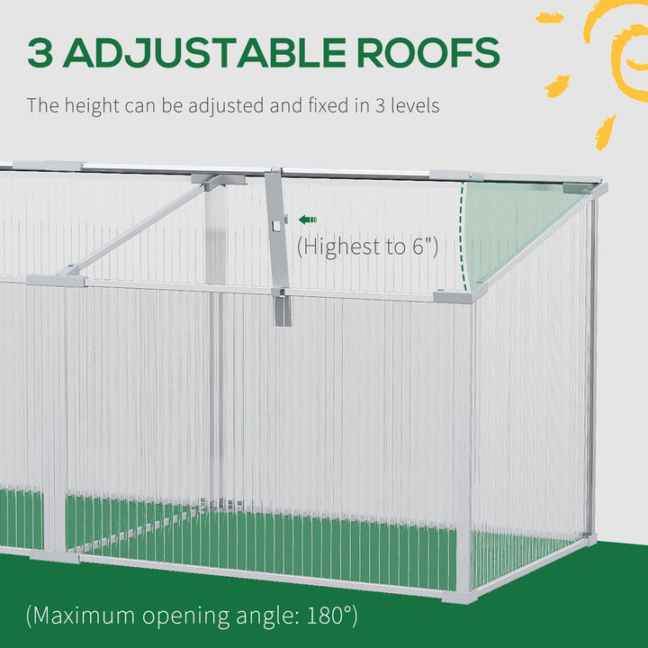 Polycarbonate Greenhouse: Aluminium Cold Frame for Flowers & Vegetables