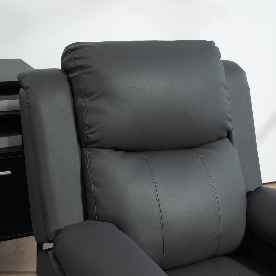 Electric Power Lift Recliner Chair Vibration Massage Reclining Chair with Remote Control and Side Pocket