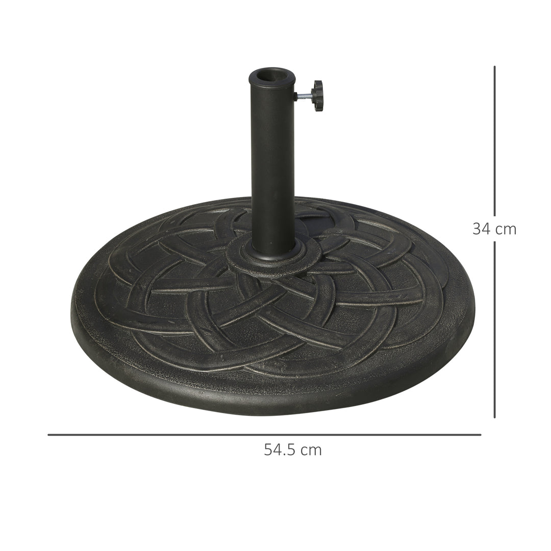 Parasol Base: Resin Umbrella Stand for 28mm & 38mm Poles