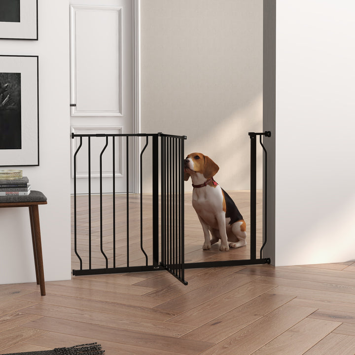 Dog Gate Dog Gate for Stairs Stays w/ Double Locking System for Doorways