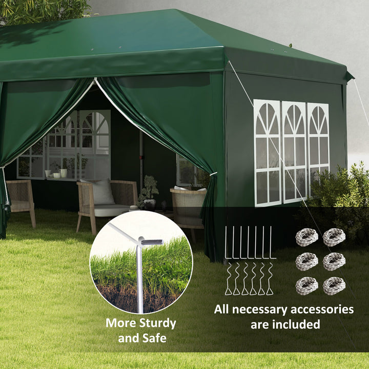 3 x 6m Garden Pop Up Gazebo