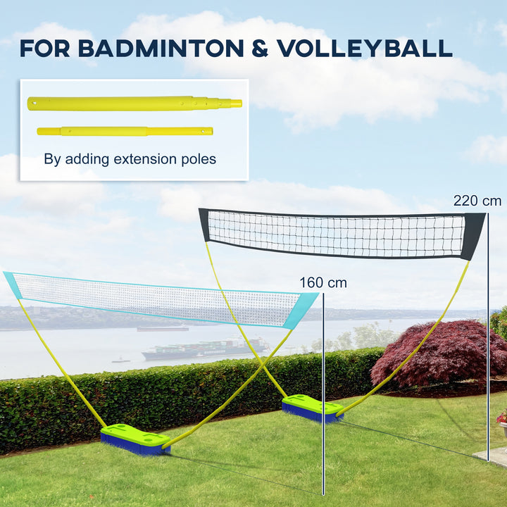 Badminton Set with Volleyball Net