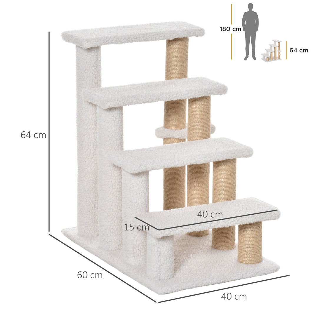 Pet Stair with 4-step Climb Ladder