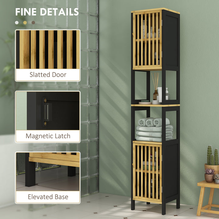 HOMCOM Tall Bathroom Storage Cabinet