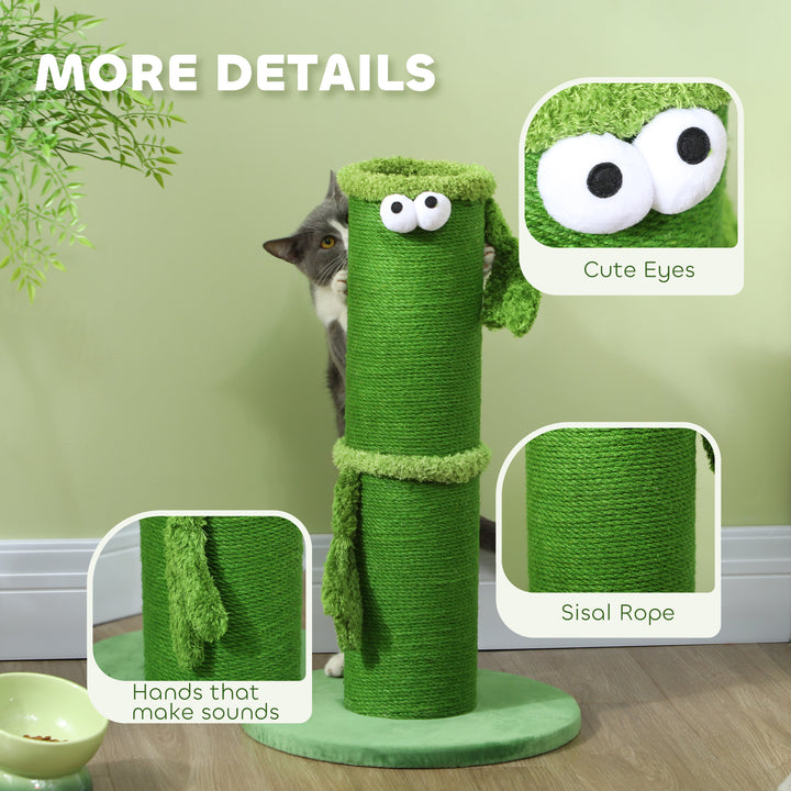 63cm Tall Cat Scratching Post for Indoor Cats with Sisal Rope Cover