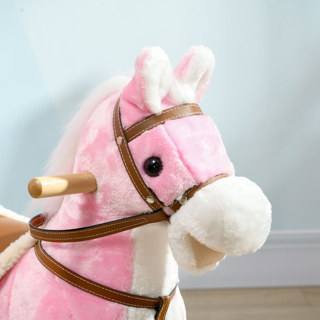 Wooden Rocking Horse with Music