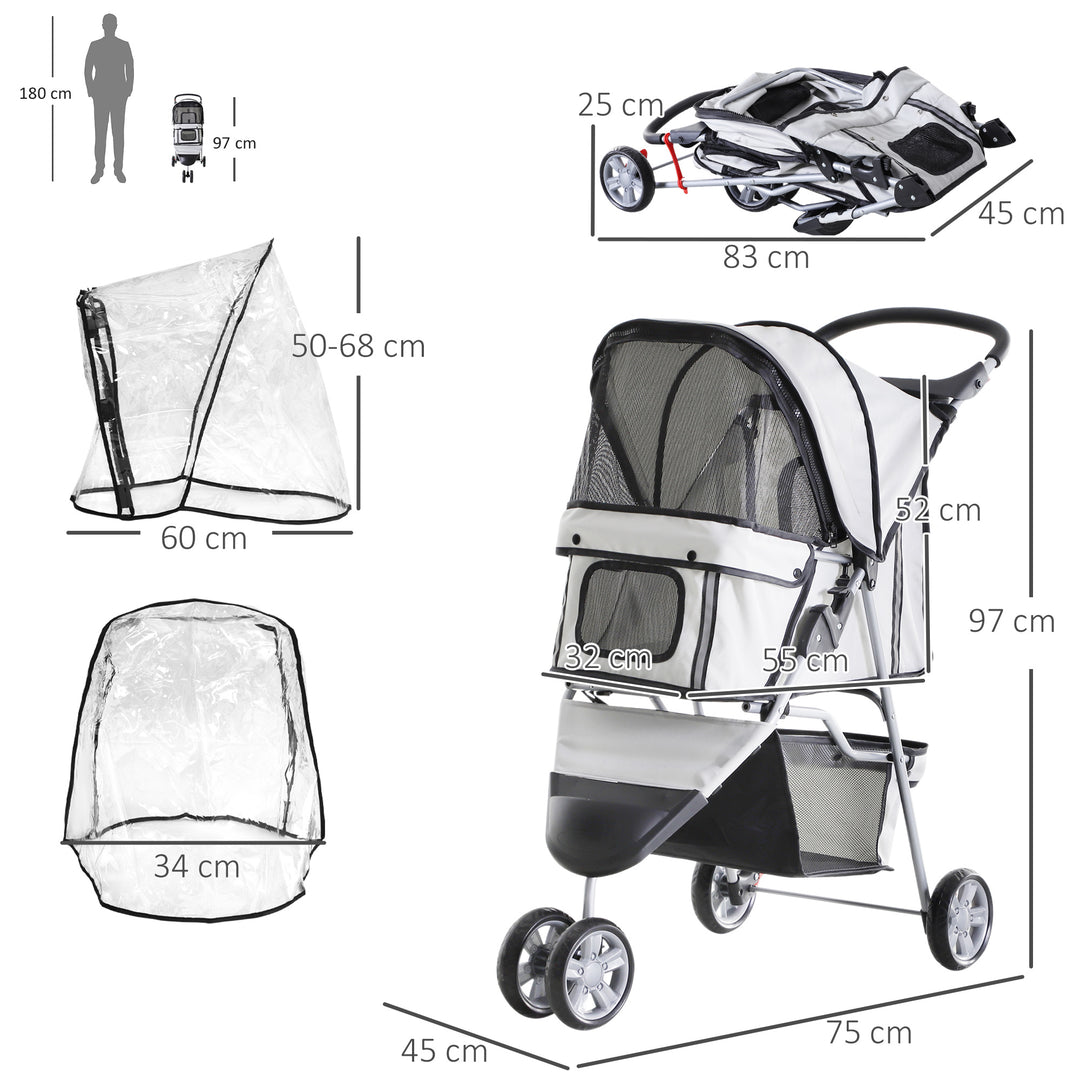 Small Dog Stroller with Cover