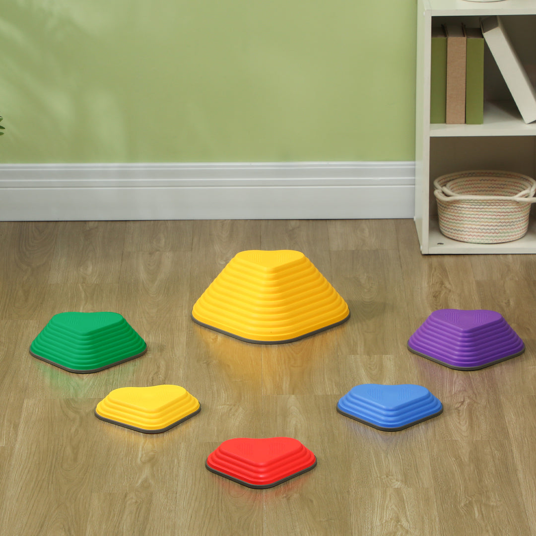 6PCs Heart-Shaped Kids Stepping Stones Balance & Motor Skills