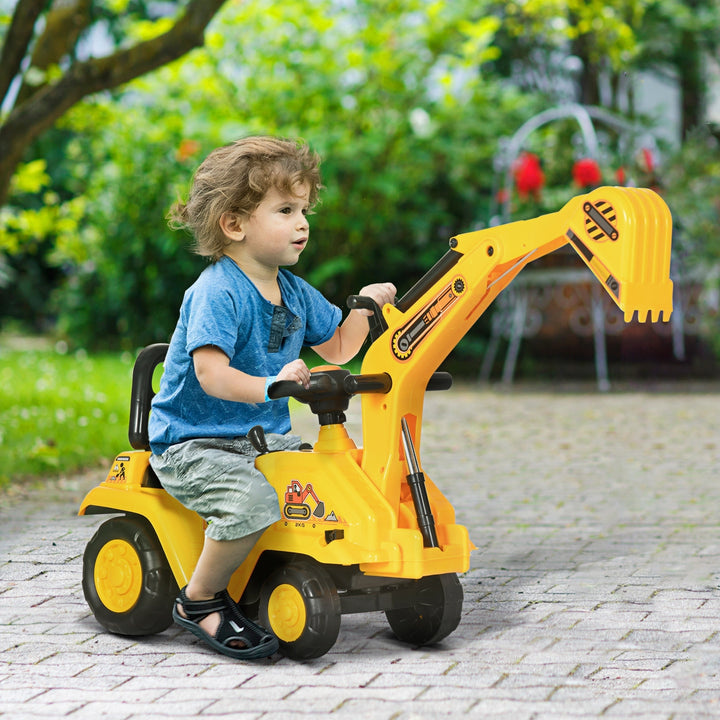 2 in 1 Kids Ride On Tractor Pull Cart with Bucket