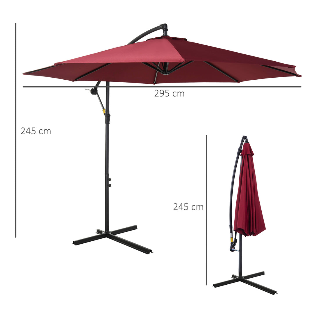 Shady Sanctuary: 3m Cantilever Parasol