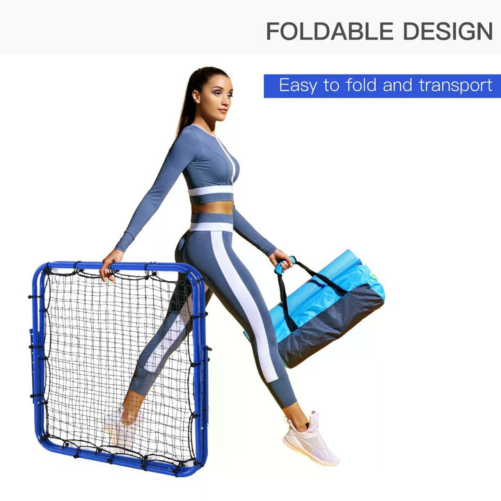 PE Mesh Double-Sided Outdoor Rebounder Net Blue