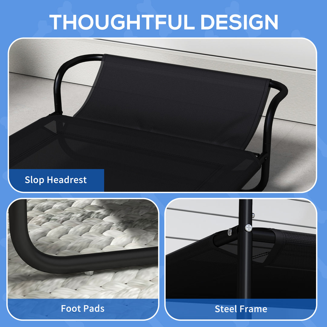 Raised Pet Bed with Slope Headrest