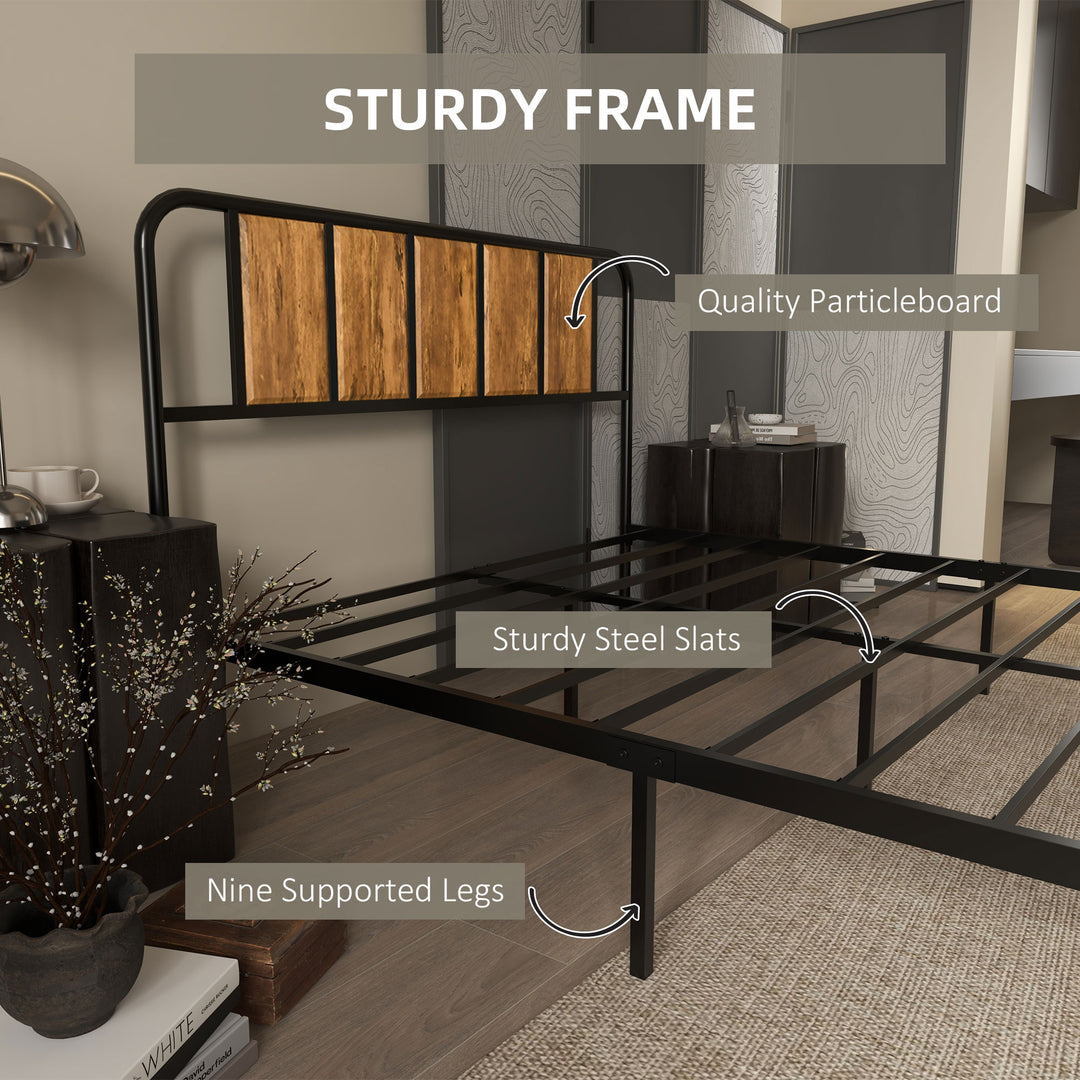 HOMCOM 25.5cm Double Bed Frame